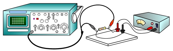 oscilloscope and circuit