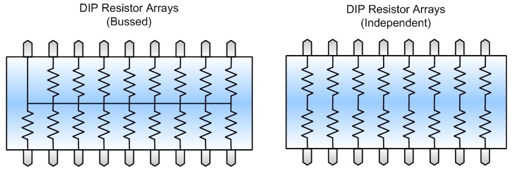 DIP resistor array